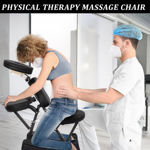 Portable Massage Chair – Adjustable Folding Spa Chair with Carrying Bag, Waterproof PU Leather, Heavy - Duty Steel Frame – AMC66 - with | Sold by Uncle Wiener's Wholesale