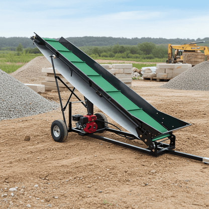 Portable Material Conveyor – Gas - Powered Firewood & Grain Mover | FC300 / FC500 - Furniture with FC500 XL MODEL | Sold by Uncle Wiener's Wholesale