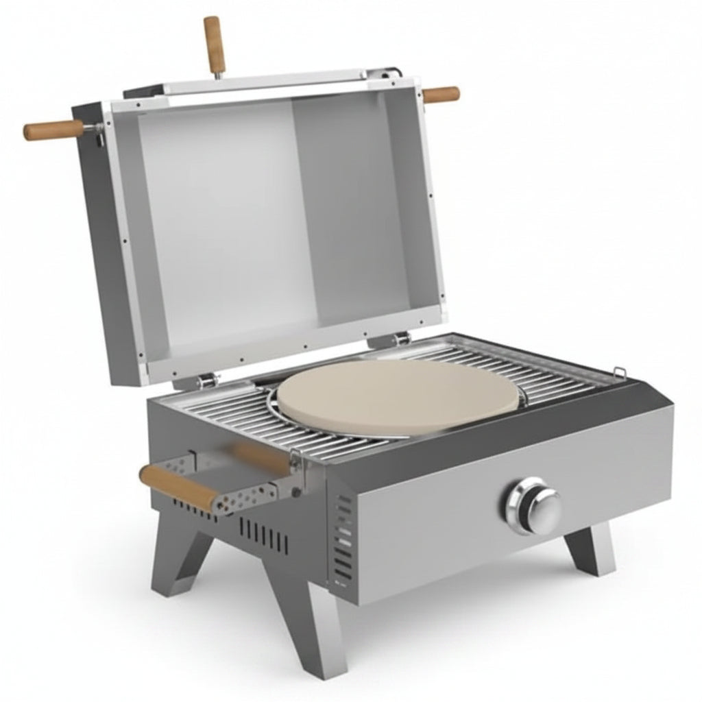 Portable Propane Pizza Oven Outdoor Stainless Steel Gas Pizza Oven Kit HPO02S - with | Sold by Uncle Wiener's Wholesale