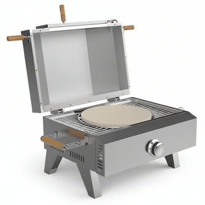 Portable Propane Pizza Oven Outdoor Stainless Steel Gas Pizza Oven Kit HPO02S - with | Sold by Uncle Wiener's Wholesale