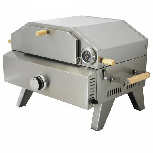 Portable Propane Pizza Oven Outdoor Stainless Steel Gas Pizza Oven Kit HPO02S - with | Sold by Uncle Wiener's Wholesale