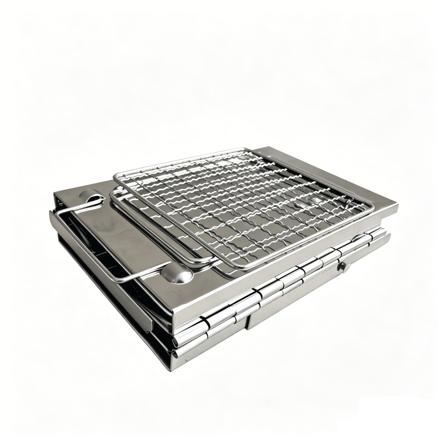 Portable Stainless Steel Wood Burning Camp Stove | Folding, Lightweight & Compact Outdoor Cooking Gear - S3045 - Camping Gear with | Sold by Uncle Wiener's Wholesale