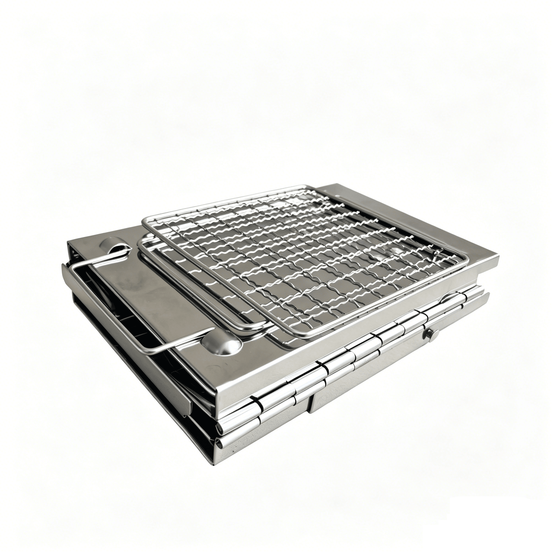Portable Stainless Steel Wood Burning Camp Stove | Folding, Lightweight & Compact Outdoor Cooking Gear - S3045 - Camping Gear with | Sold by Uncle Wiener's Wholesale