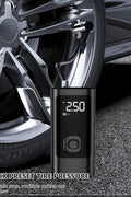 Portable Tire Inflator Air Compressor – Wired & Wireless Fast Inflation Pump for Car, Motorcycle & Bicycle with Digital Pressure Display & LED Light RSDCZX11A - with | Sold by Uncle Wiener's Wholesale