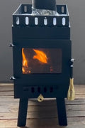 Portable Wood Stove – Modern Tiny Sauna Stove with 2" Rock Lip, Steel Wood Heater for Sauna Tents & Outdoor Heating RS01 - with | Sold by Uncle Wiener's Wholesale