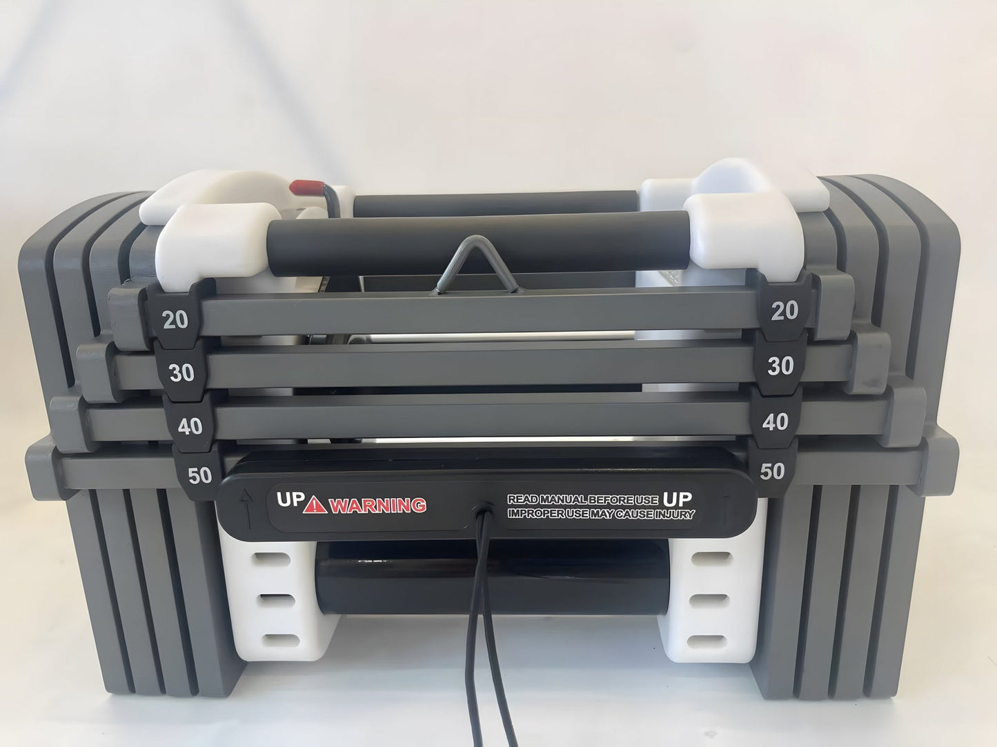 Power Block Adjustable Dumbbell Set 20–50LB – Heavy Duty Steel PowerBlock Style Weights – DB0550BA - with | Sold by Uncle Wiener's Wholesale