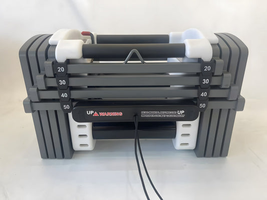Power Block Adjustable Dumbbell Set 20–50LB – Heavy Duty Steel PowerBlock Style Weights – DB0550BA - with | Sold by Uncle Wiener's Wholesale