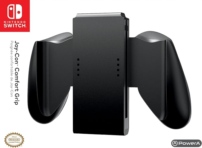 PowerA Joy-Con Comfort Grip for Nintendo Switch – Ergonomic Rubber Controller Grip, Officially Licensed, Black - Electronics with | Sold by Uncle Wiener's Wholesale