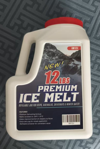 Premium Ice Melt for Driveways, Sidewalks, Steps, Parking Areas & Commercial Winter Safety - with 12 lb Premium Ice Melt | Sold by Uncle Wiener's Wholesale