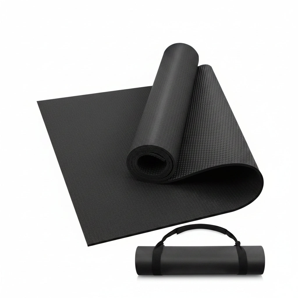 Premium XL Non - Slip Exercise Mat – 7mm Thick Home Gym Flooring (4x6, 6x8, 6x12 FT) - with 4x6 ft | Sold by Uncle Wiener's Wholesale