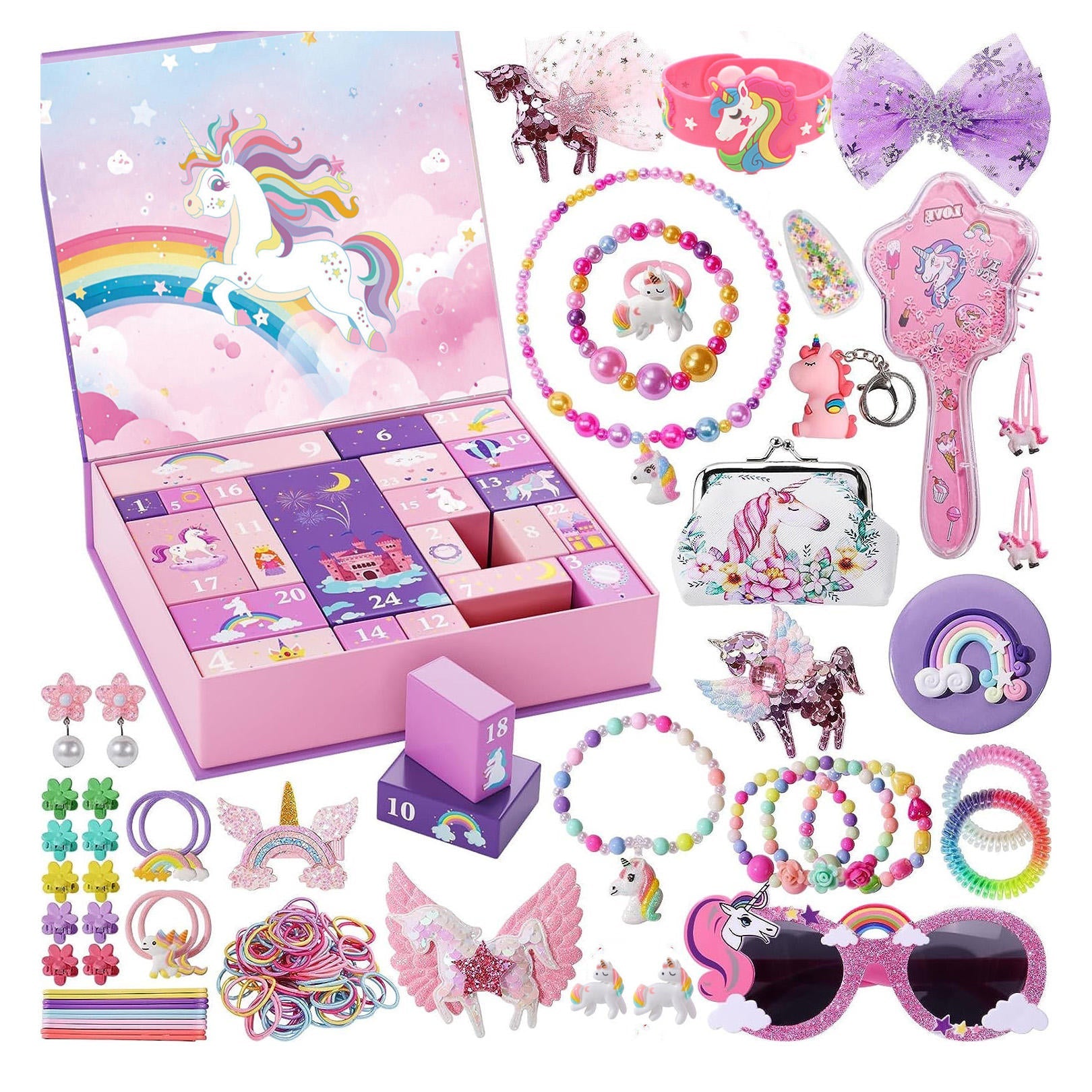 Pretend Play Makeup Kit for Girls – 142PCS Dress Up Set | YS17637005 - with | Sold by Uncle Wiener's Wholesale
