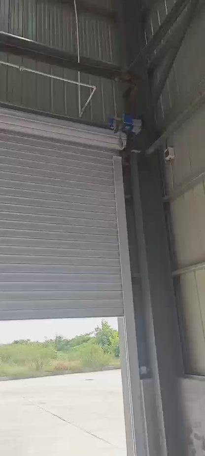 Automatic Aluminum Insulated Rolling Doors – Remote Control, PU Foam Filled  Multiple Sizes Available