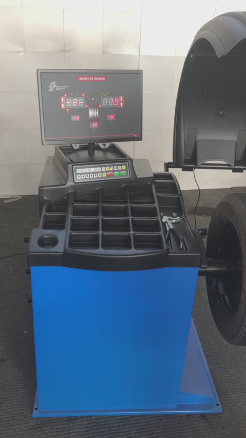 Deluxe Digital Wheel Tire Balancer – Self-Calibrating, 10"–24" Rim Range, 220V, SKU: WB200A