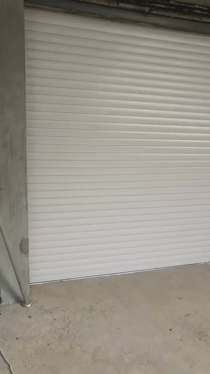Automatic Insulated Steel Rolling Door – Roll Up Door Galvanized Motorized Commercial Door with Remote (8×8, 10×10, 12×10, 12×12 Sizes)