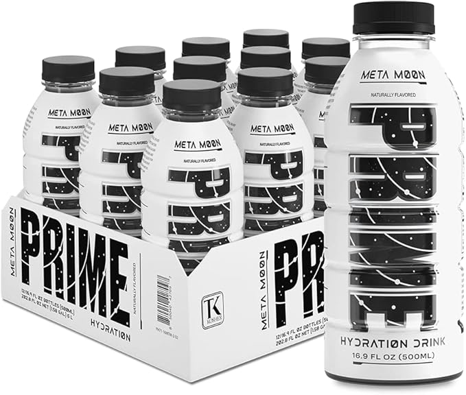 PRIME Meta Moon Hydration Drink 500mL 12 Pack Electrolyte Sports Drink - with | Sold by Uncle Wiener's Wholesale