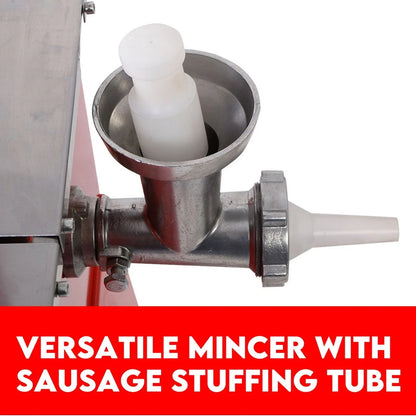 Pro Series 10” Meat Band Saw & Grinder – 2 - in - 1 Commercial Butcher & Meat Processing Machine - with Spare Blade | Sold by Uncle Wiener's Wholesale