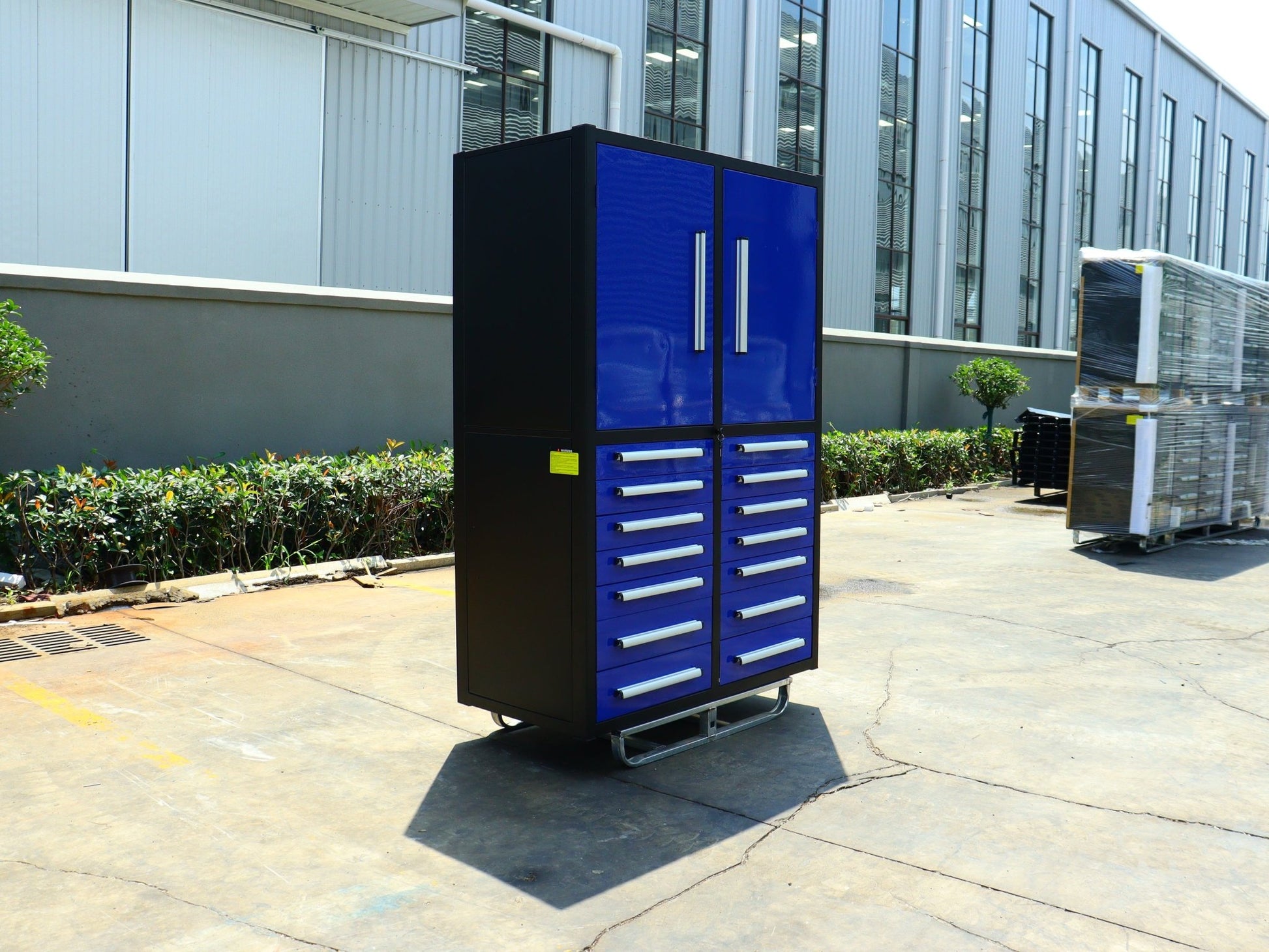 Professional 12 - Drawer Garage Tool Cabinet – Heavy - Duty Steel H4FT14D2 - with Blue Finish | Sold by Uncle Wiener's Wholesale