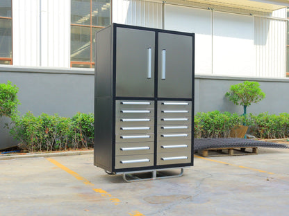 Professional 12 - Drawer Garage Tool Cabinet – Heavy - Duty Steel H4FT14D2 - with Stainless Finish | Sold by Uncle Wiener's Wholesale