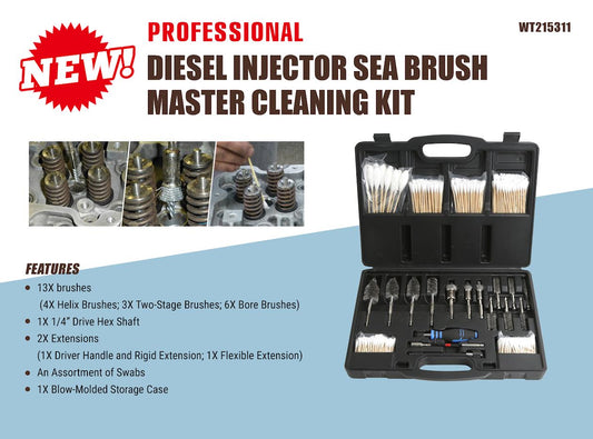Professional Diesel Injector Seat & Valve Cleaning Brush Set – WT215311 - with | Sold by Uncle Wiener's Wholesale