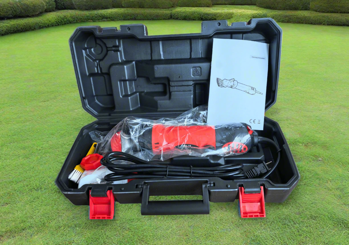 900W Electric Sheep & Animal Trimmer – Red – Model S1201 – Heavy-Duty Livestock Grooming Tool