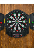 Professional Electronic Dartboard with Cabinet & 12 Darts – LED Display S3015 - with | Sold by Uncle Wiener's Wholesale