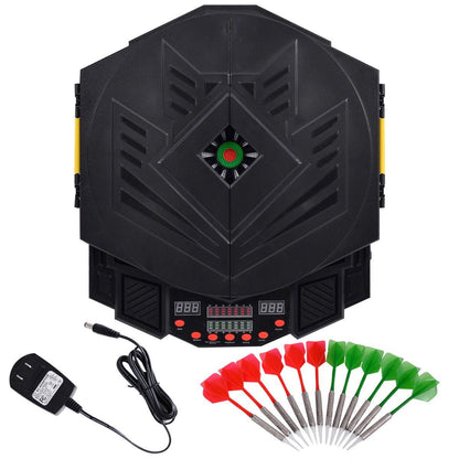 Professional Electronic Dartboard with Cabinet & 12 Darts – LED Display S3015 - with | Sold by Uncle Wiener's Wholesale