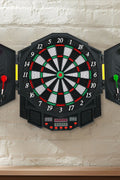 Professional Electronic Dartboard with Cabinet & 12 Darts – LED Display S3015 - with | Sold by Uncle Wiener's Wholesale