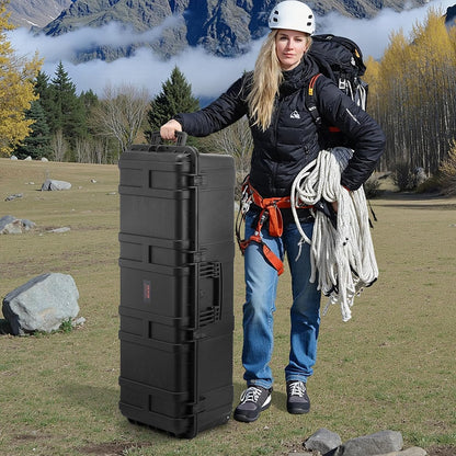 Professional Waterproof Hard Case with Handle & Locks | 5.5 cu.ft Equipment Protector 2384883 - with | Sold by Uncle Wiener's Wholesale