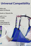 ProHeal Universal Full Body Mesh Lift Sling with Commode Opening, Large,Polyester Slings for Patient Lifts - Compatible with Hoyer, Invacare, McKesson, Drive, Lumex, Joerns - with | Sold by Uncle Wiener's Wholesale