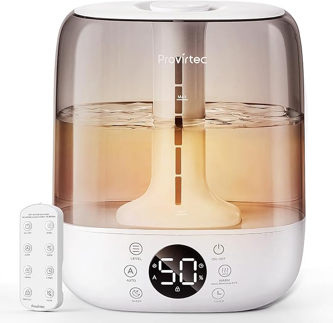 Provirtec MistGrove HC-02 6L Ultrasonic Humidifier – Warm & Cool Mist Top-Fill Humidifier with Remote Control - Electronics with | Sold by Uncle Wiener's Wholesale