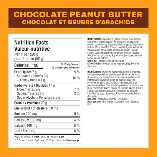 Pure Protein Chocolate Peanut Butter High Protein Bars Gluten Free Low Sugar 6 Pack - Snack with | Sold by Uncle Wiener's Wholesale