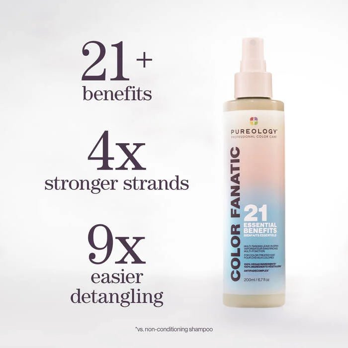 Pureology Color Fanatic Multi - Tasking Leave - In Spray Heat Protectant Detangler for Color - Treated Hair - with | Sold by Uncle Wiener's Wholesale