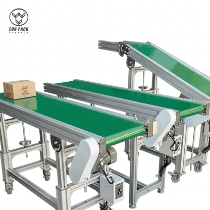 PVC Belt Conveyor – Electric Aluminum Frame with 3M & 5M Length Options - General Equipment with 9.84 feet (3 meters) | Sold by Uncle Wiener's Wholesale