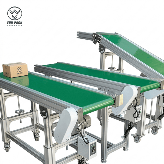 PVC Belt Conveyor – Electric Aluminum Frame with 3M & 5M Length Options - General Equipment with 9.84 feet (3 meters) | Sold by Uncle Wiener's Wholesale