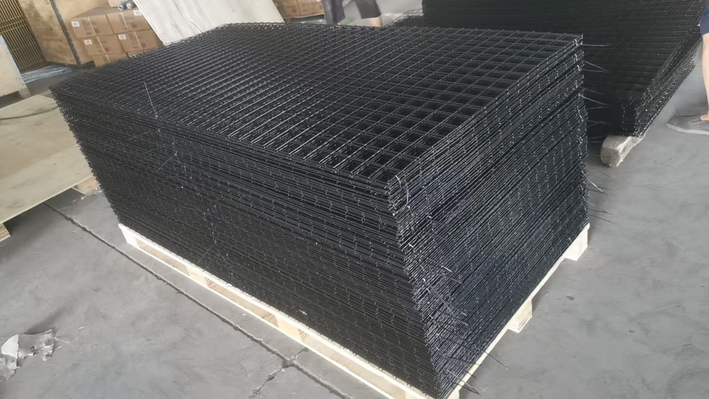 PVC Coated Wire Mesh Panels – 2x2 8 Gauge Grid, 3x6 & 4x8 FT – Heavy Duty Fence - with Panel Size: 3’ x 6’ | Sold by Uncle Wiener's Wholesale