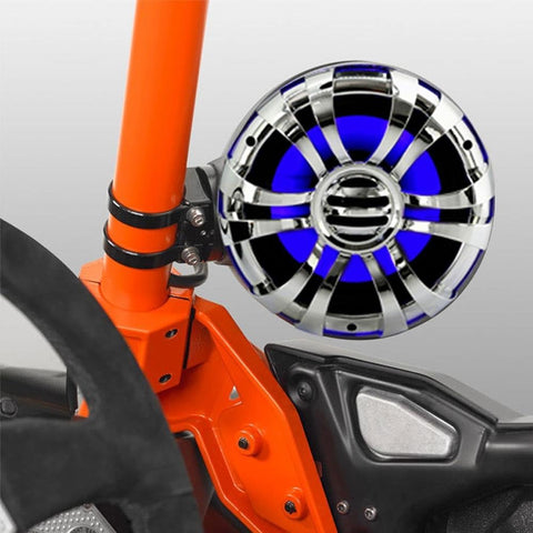5.25 Inch Pyle Waterproof Marine Wakeboard Tower Speakers with LED lights, IP44 weatherproof housing