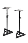 Pyle Speaker Stand Pair of Sound Play 1 and 3 Holder - Black - with <B>Dimensions (Overall):</B> 26.57 inches (H) x 26.77 inches (W) x 7.08 inches (D) | Sold by Uncle Wiener's Wholesale