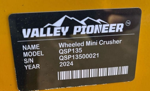 QSP135 Wheeled Mini Jaw Crusher – Portable Rock Crushing Plant – Model R228481 - with | Sold by Uncle Wiener's Wholesale