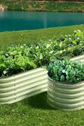 Raised Metal Garden Bed | Heavy - Duty Galvanized Planter Box for Vegetables & Herbs - with 6 FT X 3 FT X 1 FT | Sold by Uncle Wiener's Wholesale