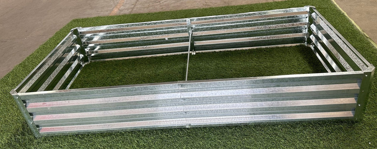 Raised Metal Garden Bed | Heavy-Duty Galvanized Planter Box for Vegetables & Herbs - Garden & Landscaping with 6 FT X 3 FT X 1 FT | Sold by Uncle Wiener's Wholesale