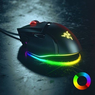 Razer Basilisk V3 Ergonomic Wired Gaming Mouse - with Dimensions (Overall): 1.67 Inches (H) x 2.96 Inches (W) x 5.12 Inches (D) | Sold by Uncle Wiener's Wholesale