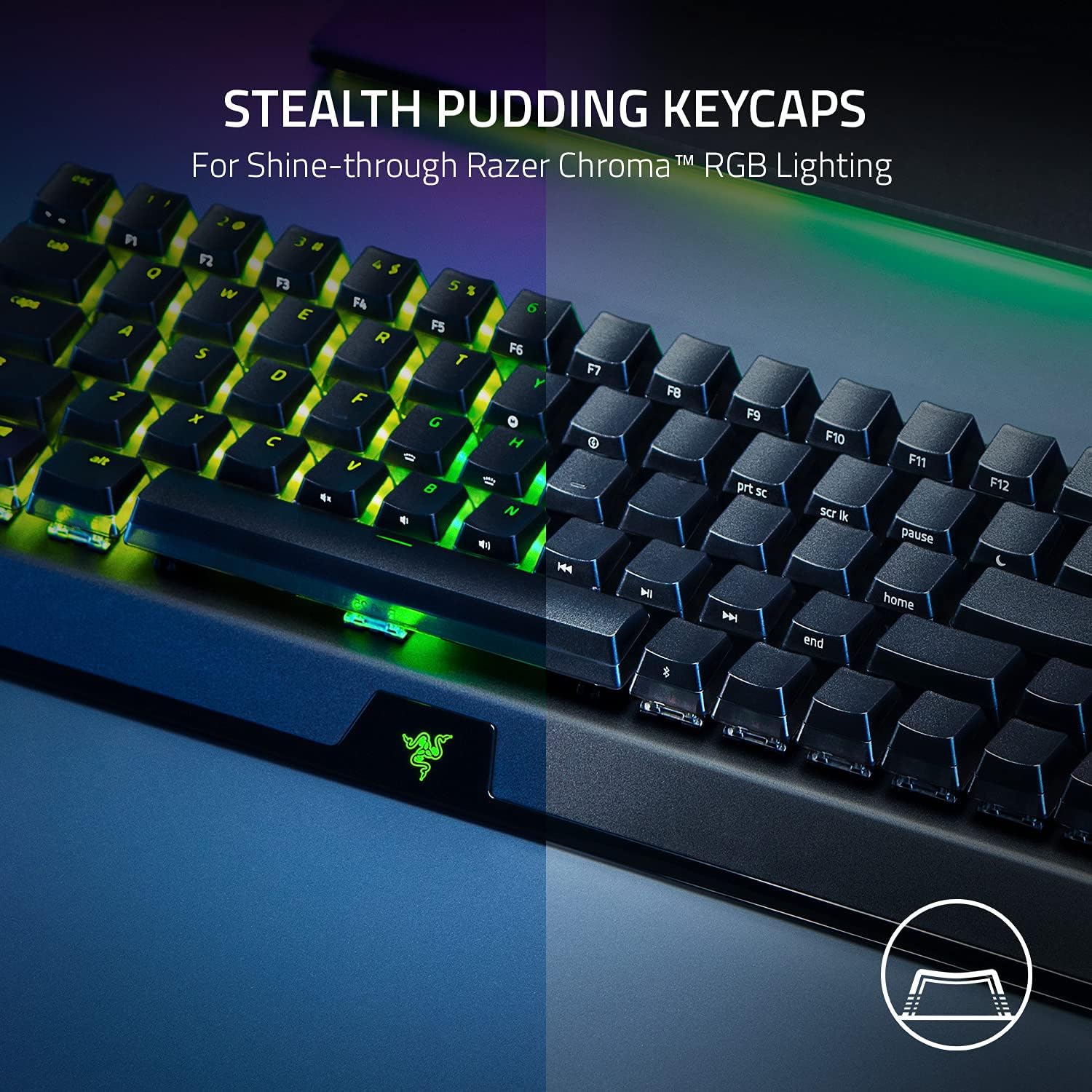 Razer BlackWidow V3 Mini HyperSpeed 65% Wireless Mechanical Gaming Keyboard: Yellow Mechanical Switches Linear & Silent - Phantom Pudding Keycaps - Chroma RGB - Up to 200 Hr Battery - Snap Tap - with Yellow Switches - Linear & Silent | Sold by Uncle Wiener's Wholesale