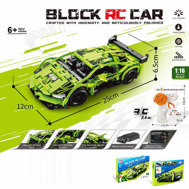 R/C Building Block Car Kit Mustang Raptor Lamborghini McLaren Remote Control Brick Car Set - with Lamborghini RC Building Block Car | Sold by Uncle Wiener's Wholesale