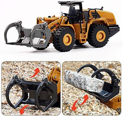 RC & Diecast Construction Vehicle Collection – Excavators, Bulldozers, Forklifts, Crane Trucks & Loaders - with 1:50 Diecast Timber Grab Wheel Loader Construction Toy | Sold by Uncle Wiener's Wholesale