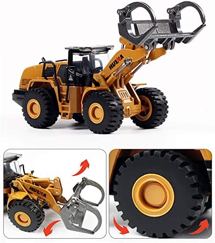 RC & Diecast Construction Vehicle Collection – Excavators, Bulldozers, Forklifts, Crane Trucks & Loaders - with 1:50 Diecast Timber Grab Wheel Loader Construction Toy | Sold by Uncle Wiener's Wholesale