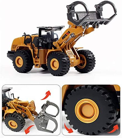 RC & Diecast Construction Vehicle Collection – Excavators, Bulldozers, Forklifts, Crane Trucks & Loaders - with 1:50 Diecast Timber Grab Wheel Loader Construction Toy | Sold by Uncle Wiener's Wholesale