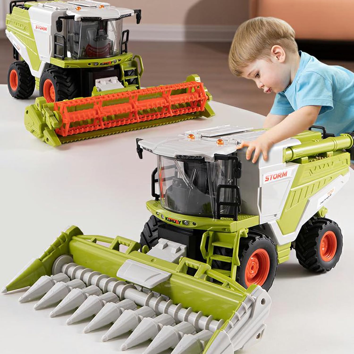 RC Farm & Construction Vehicle Collection – Tractors, Harvesters, Dump Trucks & Farm Playsets (Multiple Models) - with RC Farmer’s Grass Cart w/ 6 Grass Bales | Sold by Uncle Wiener's Wholesale