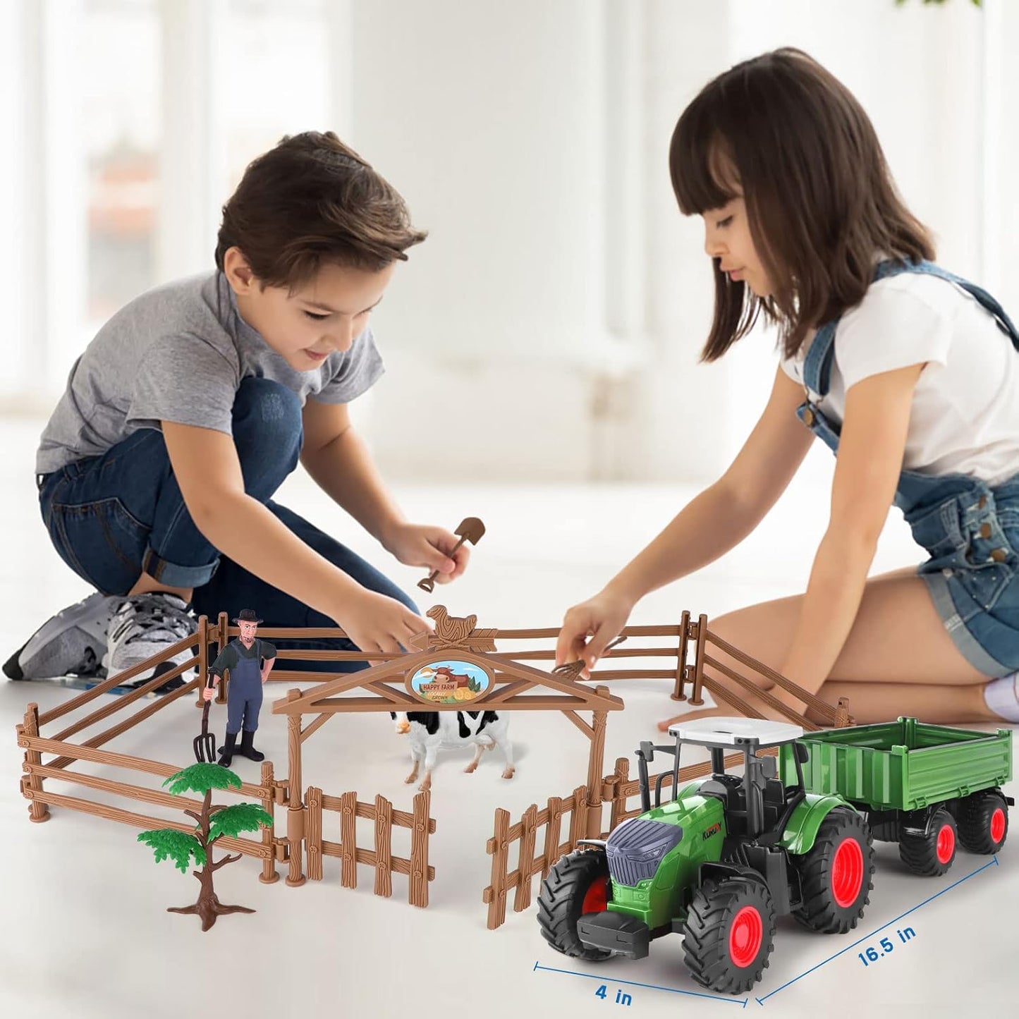 RC Farm & Construction Vehicle Collection – Tractors, Harvesters, Dump Trucks & Farm Playsets (Multiple Models) - with RC Combine Harvester Lights Sound & Smoke | Sold by Uncle Wiener's Wholesale