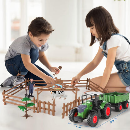 RC Farm & Construction Vehicle Collection – Tractors, Harvesters, Dump Trucks & Farm Playsets (Multiple Models) - with RC Combine Harvester Lights Sound & Smoke | Sold by Uncle Wiener's Wholesale