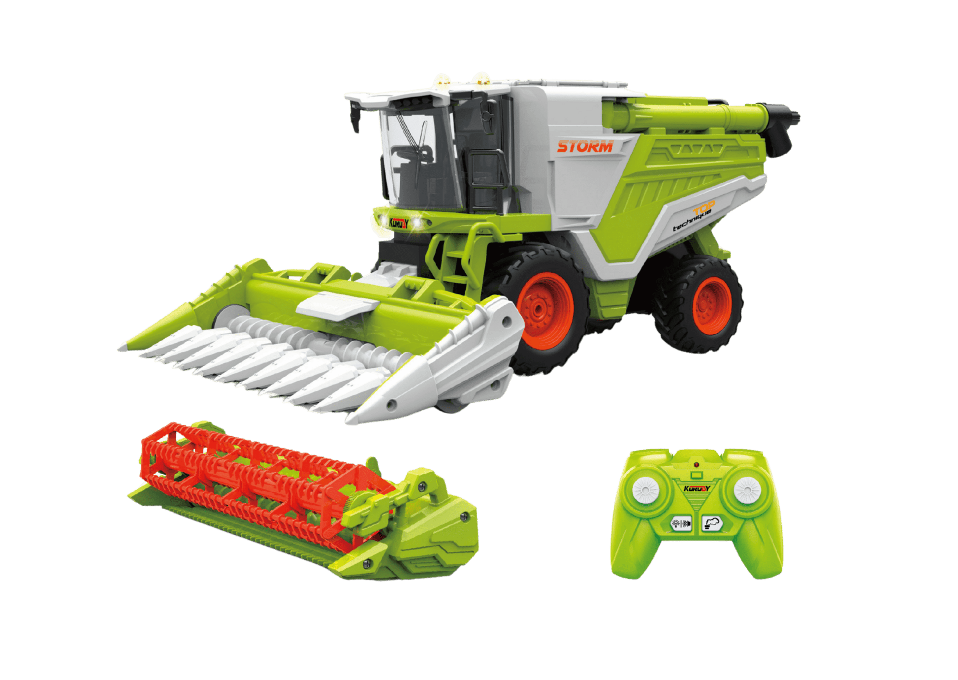 RC Farm & Construction Vehicle Collection – Tractors, Harvesters, Dump Trucks & Farm Playsets (Multiple Models) - with RC Farmer’s Grass Cart w/ 6 Grass Bales | Sold by Uncle Wiener's Wholesale